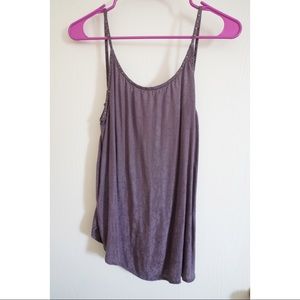 Open back Purple Top